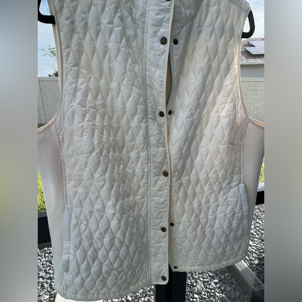 Talbots Ivory Puffy Vest 2X